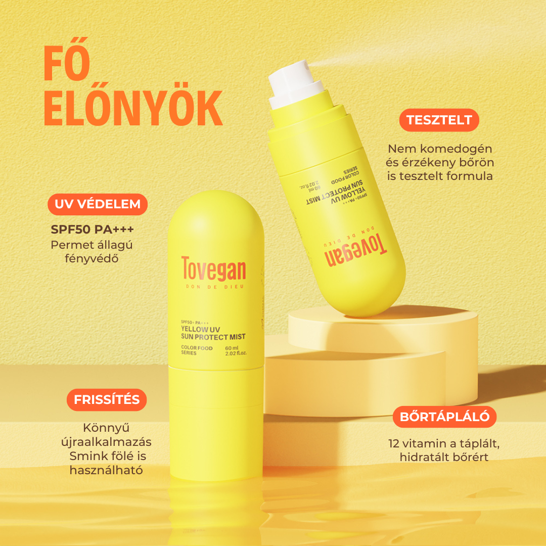 Tovegan - Yellow UV Sun Protect Mist SPF50+ Pa+++