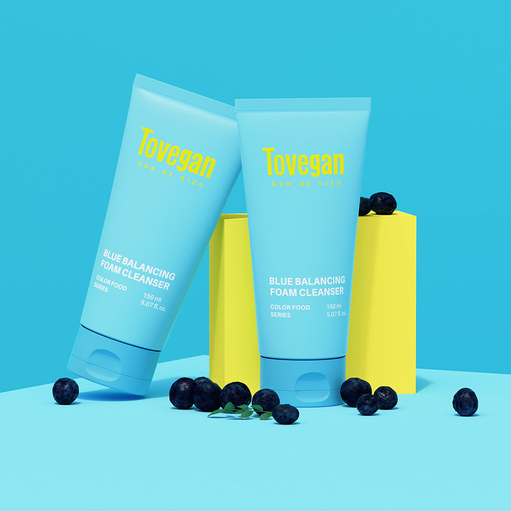Tovegan - Blue Balancing Foam Cleanser